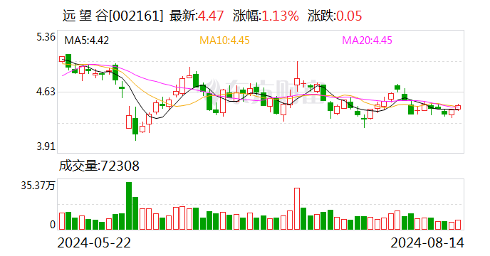 远望谷：2024年上半年净利润同比下降18.72%